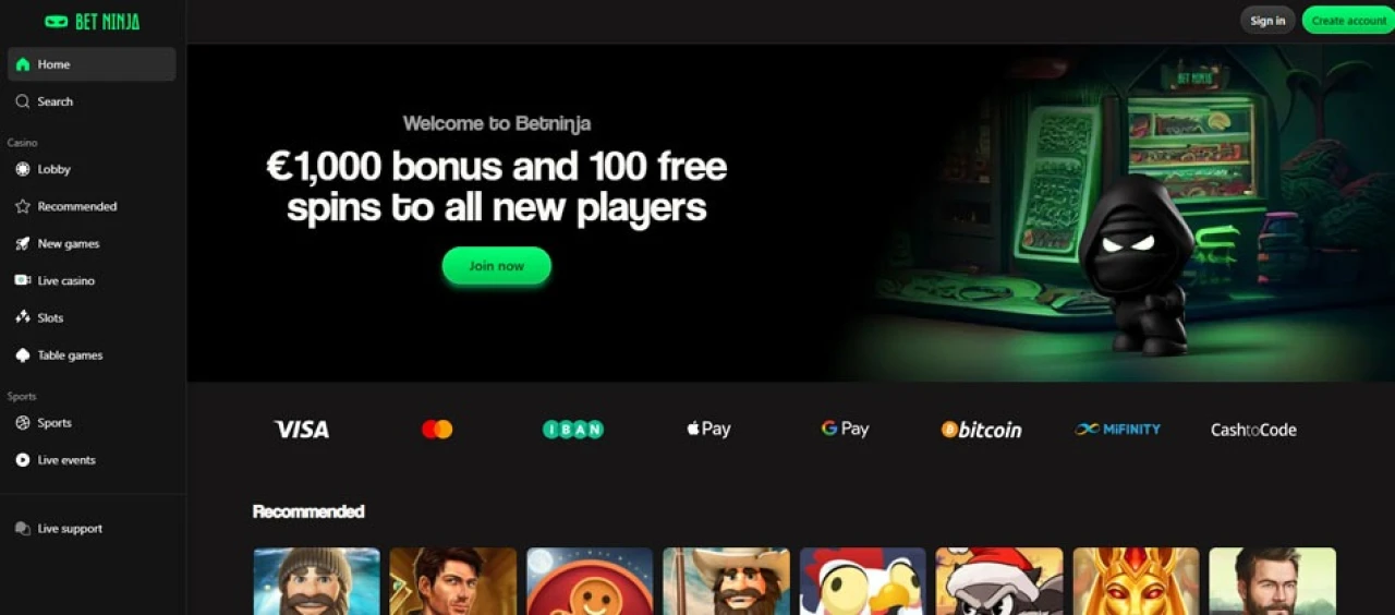 Bet Ninja - Casino Uden ROFUS